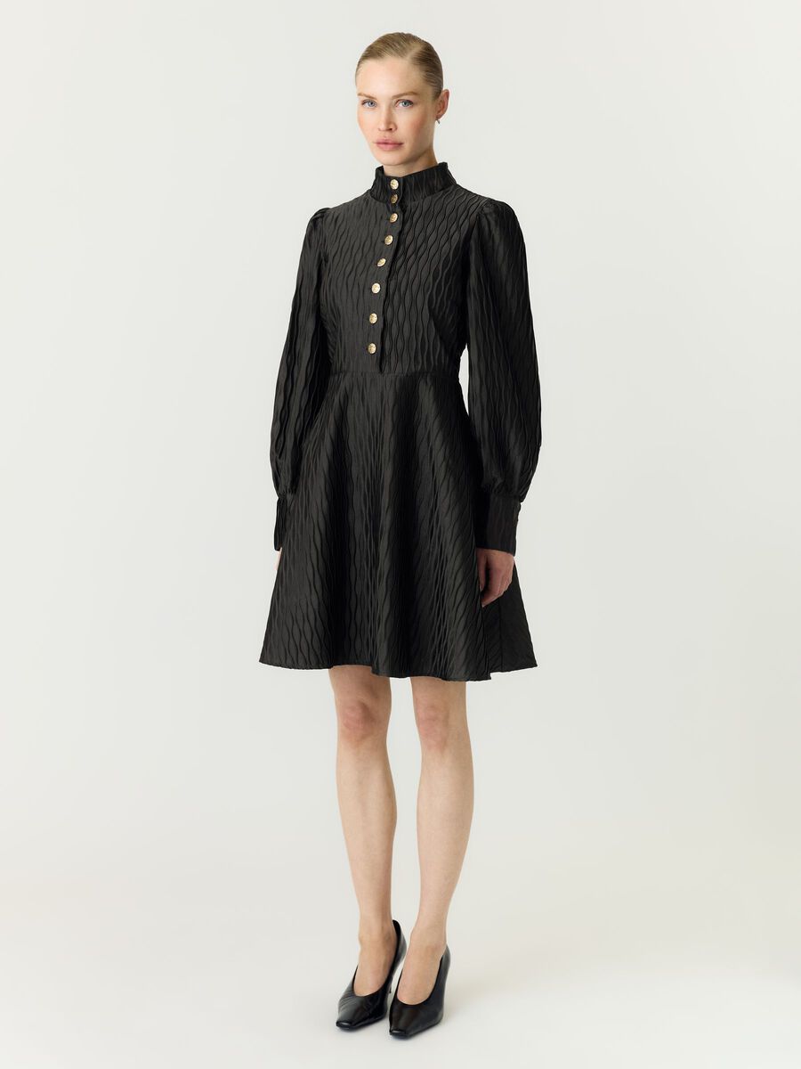Carousel image 4 YASRIPPLE MINI DRESS, Black