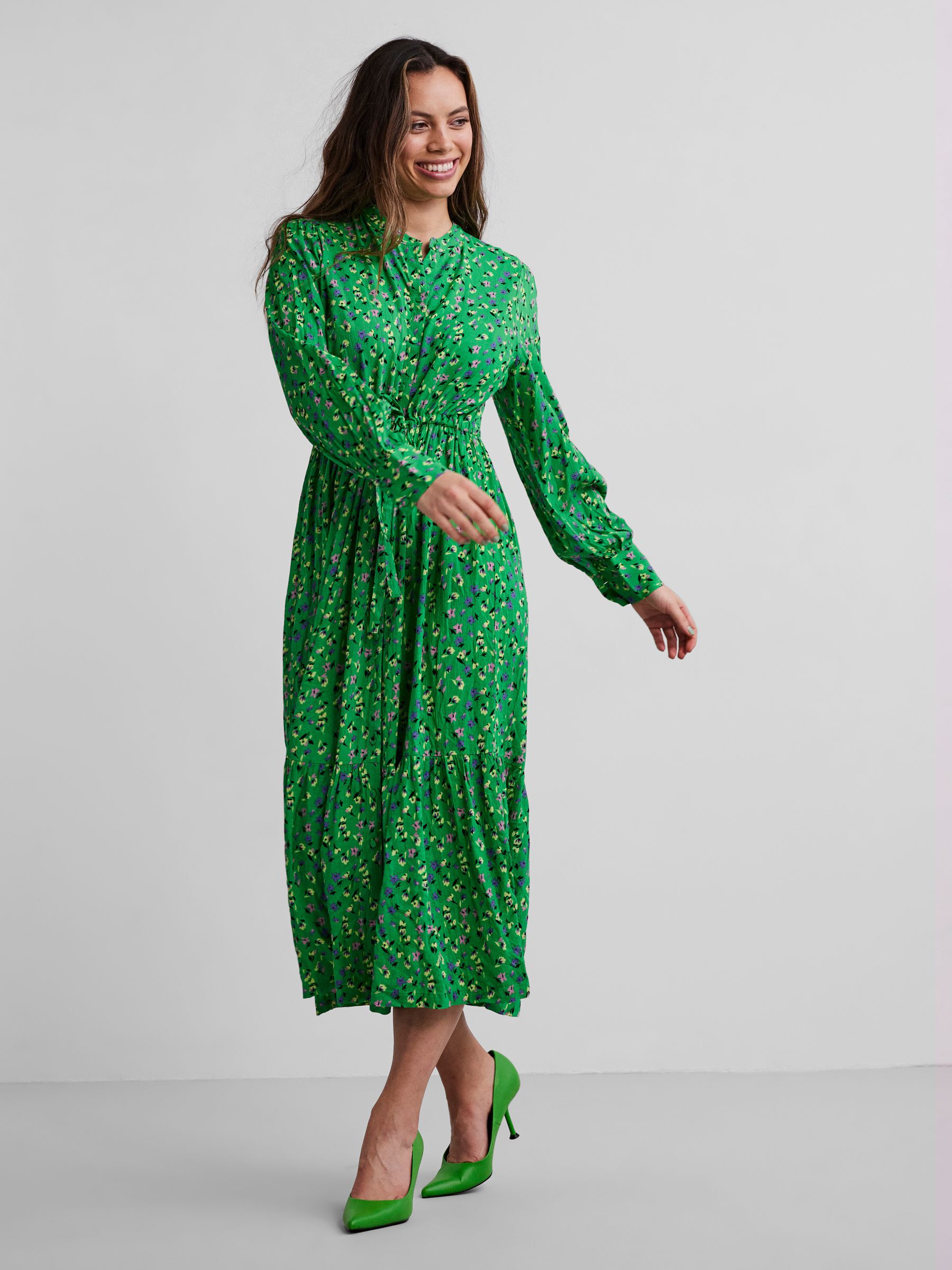 YASMALIKKA BLOUSEJURK Groen YAS Belgie