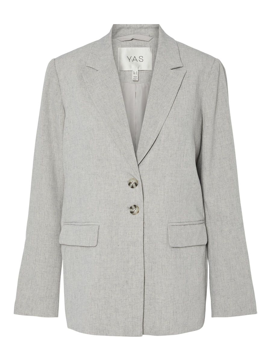 YAS YASRIU BLAZER, Light Grey Melange, highres - 26036845_LightGreyMelange_001.jpg