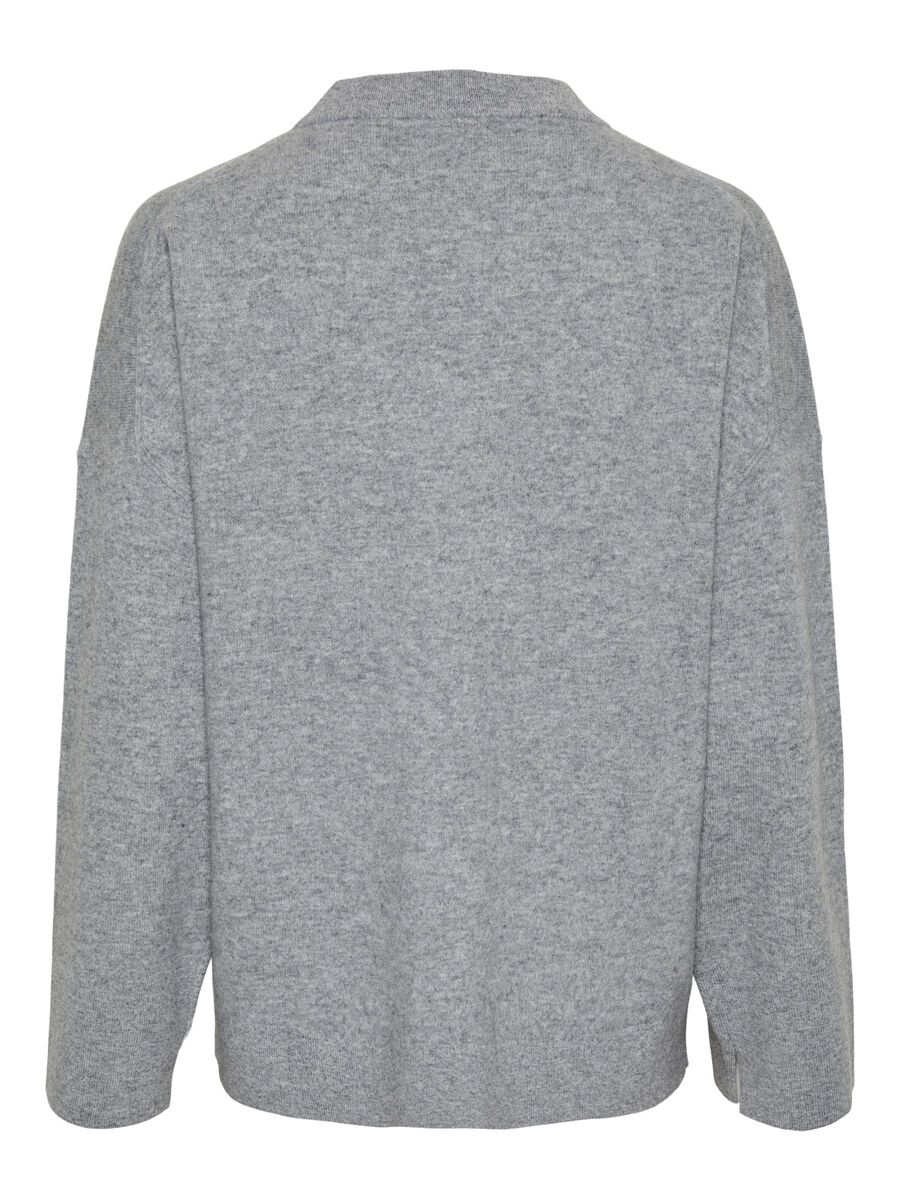 YAS YASEMILIE WOLL STRICKPULLOVER, Light Grey Melange, highres - 26035269_LightGreyMelange_002.jpg