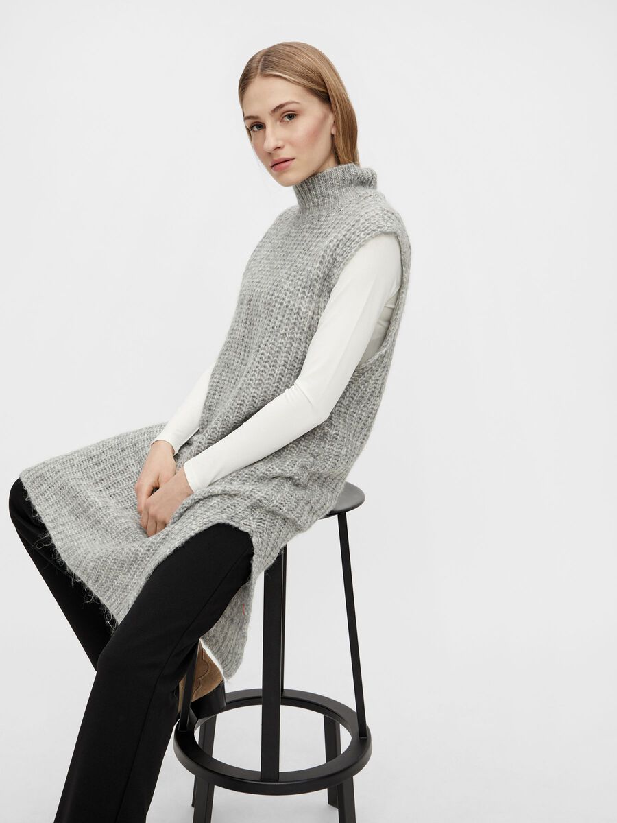 Carousel image - YASSUDANA GILET, Light Grey Melange | 1