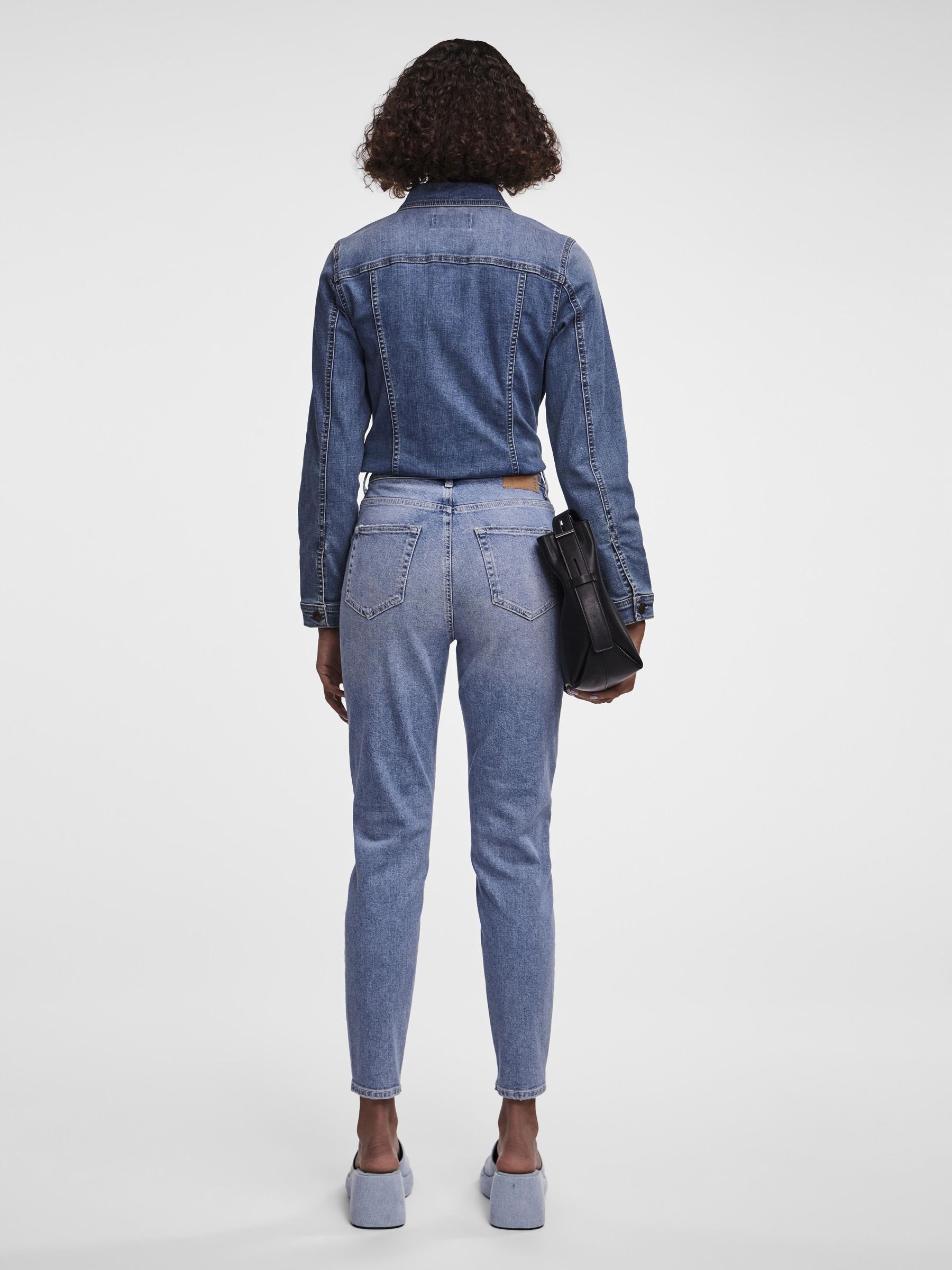 Pcleah hw mom jeans Pieces