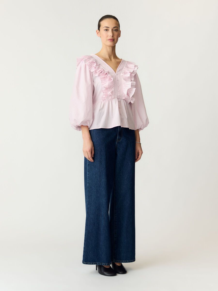 Product carousel image - YASRUNA 3/4 SLEEVED TOP, Cherry Blossom | 1