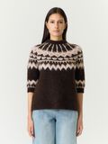 Product image thumbnail 1 YASDOMINA MANGAS CORTAS MEZCLA DE LANA JERSEY DE PUNTO, Carafe