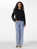 YAS YASSTITCHA  KNITTED PULLOVER, Black, highres - 26032495_Black_005.jpg