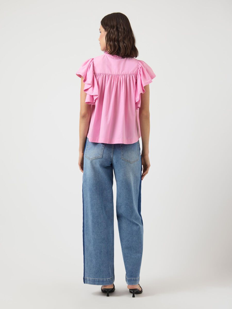 YAS YASLUERA BLUSA A MANICHE CORTE, Bonbon, highres - 26039620_Bonbon_004.jpg