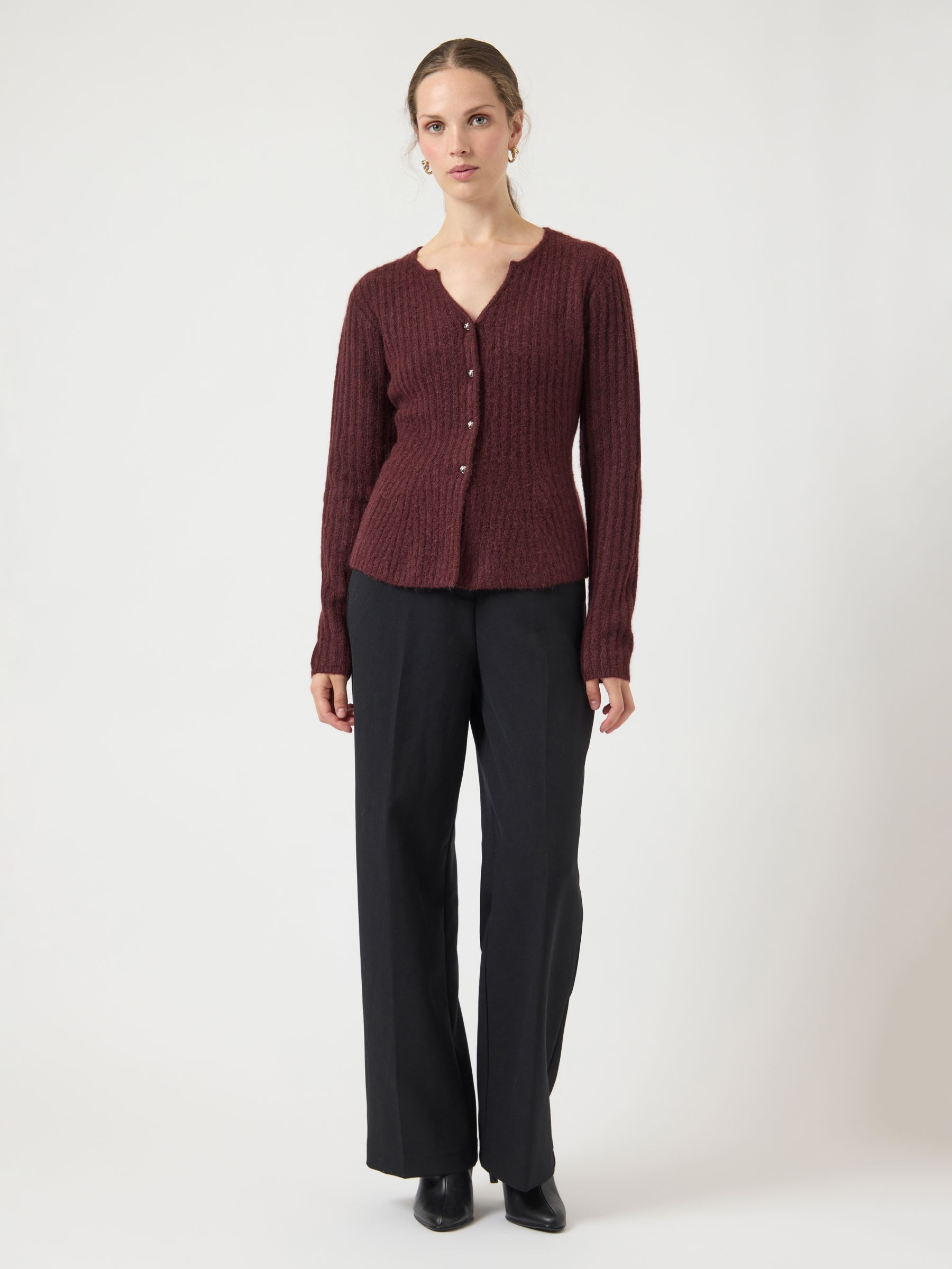 YASDOLLY KNITTED CARDIGAN | Red | YAS® Sweden