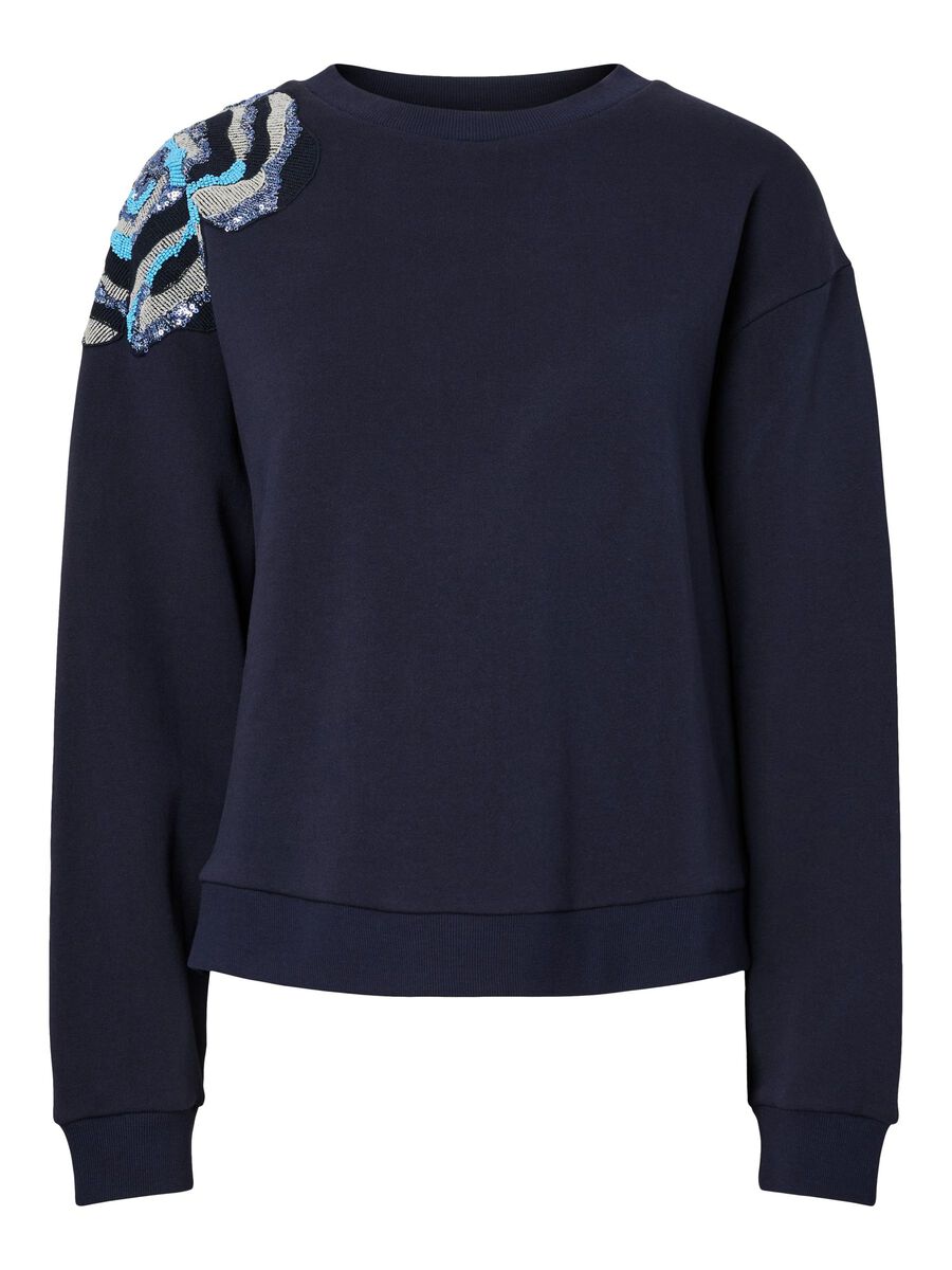 YAS YASBLUGA DECORAZIONE FELPA, Navy Blazer, highres - 26039247_NavyBlazer_1231919_001.jpg