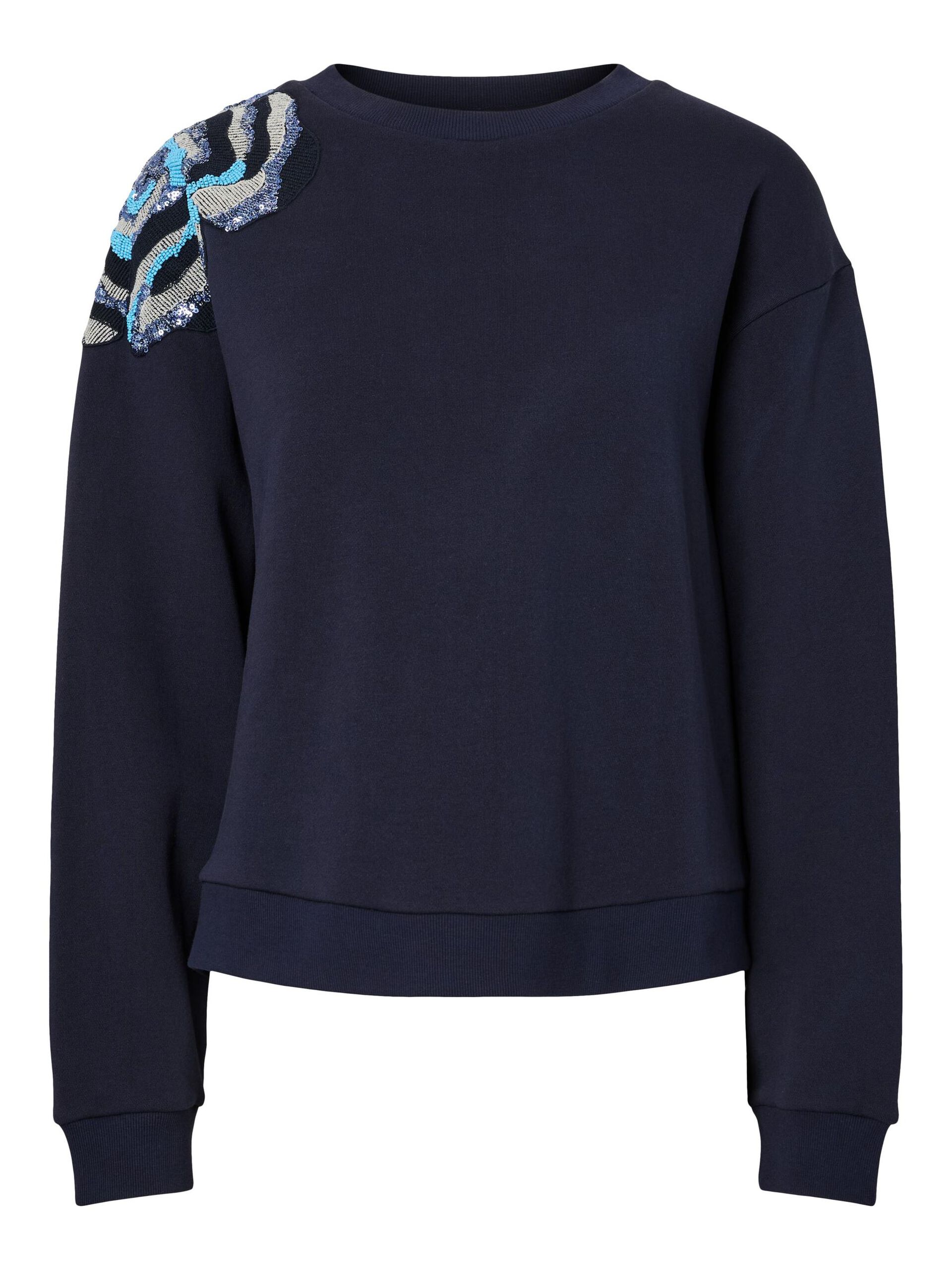 Carousel image - YASBLUGA DEKORERAD SWEATSHIRT, Navy Blazer | 6