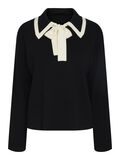 Y.A.S YASJOSIE BOW KNITTED TOP, Black, highres - 26035013_Black_1131026_001.jpg