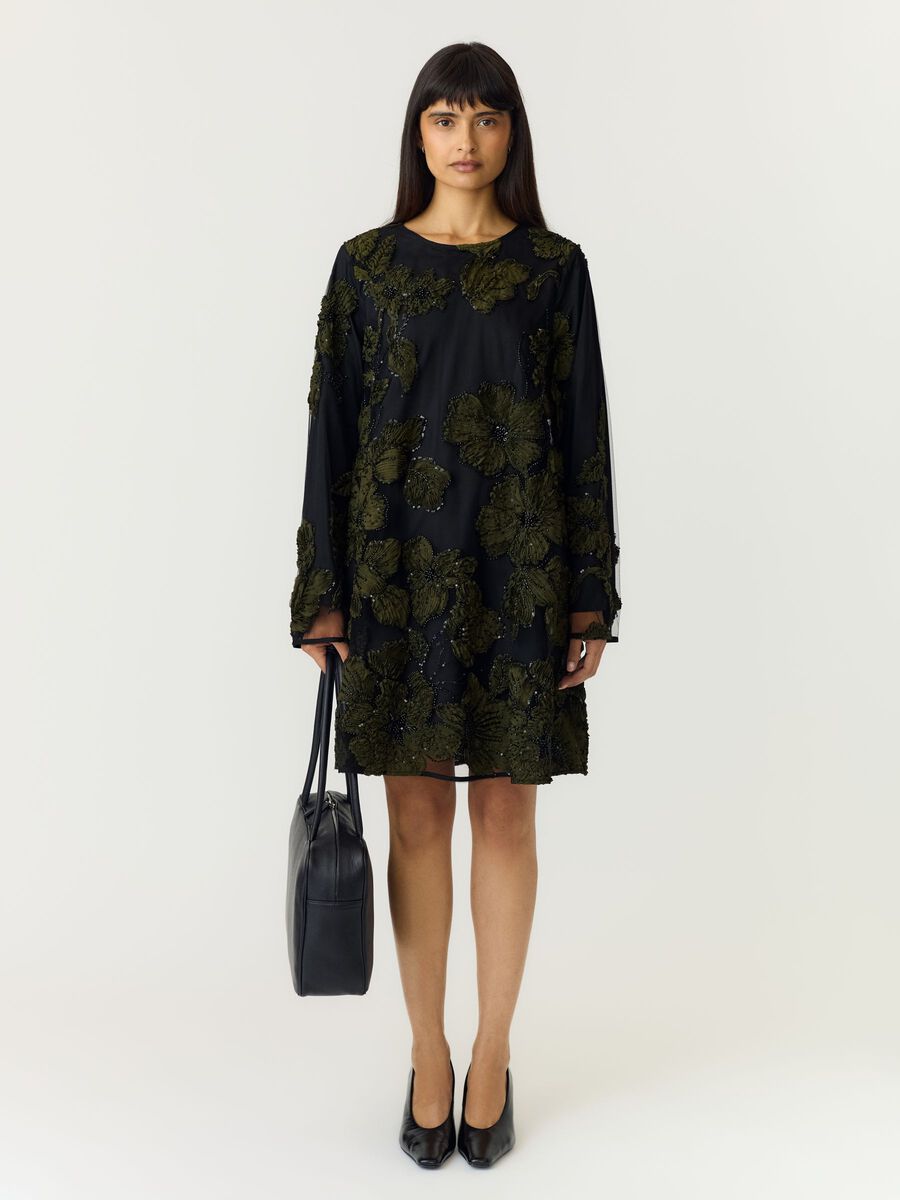 Carousel image 5 YASFLOUING LS  MINI DRESS, Black