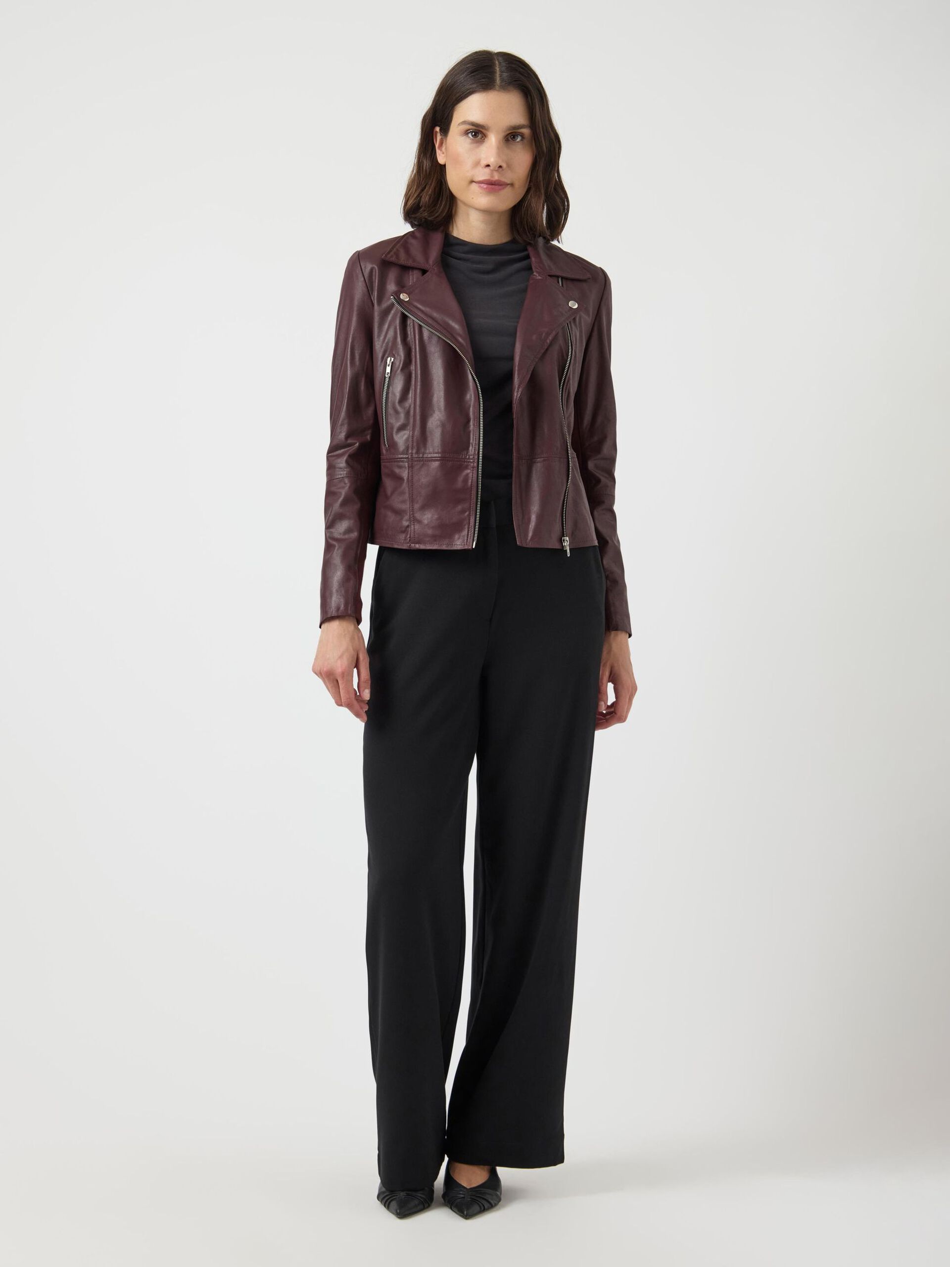 Carousel image - YASSOPHIE LEATHER BIKER JACKET, Port Royale | 5