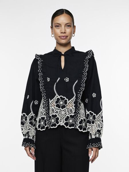 Y.A.S YASBOLIL BLOUSE, Black, highres - 26033665_Black_003.jpg