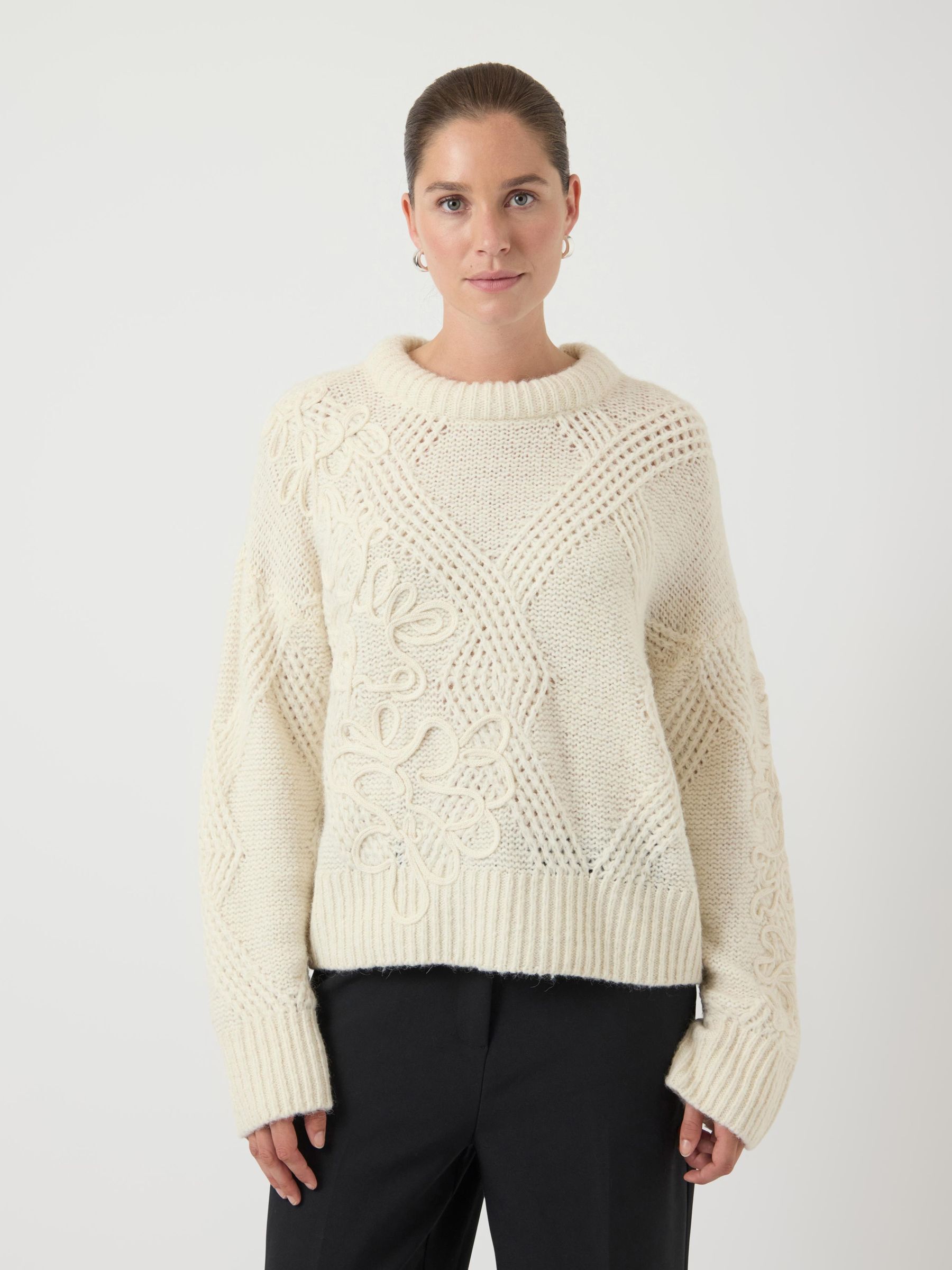 YASFLORO KNITTED PULLOVER | Grey | YAS® Poland
