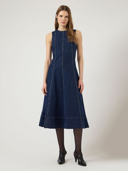 YAS YASTOVE LONG  DENIM DRESS, Medium Blue Denim, highres - 26041224_MediumBlueDenim_003.jpg