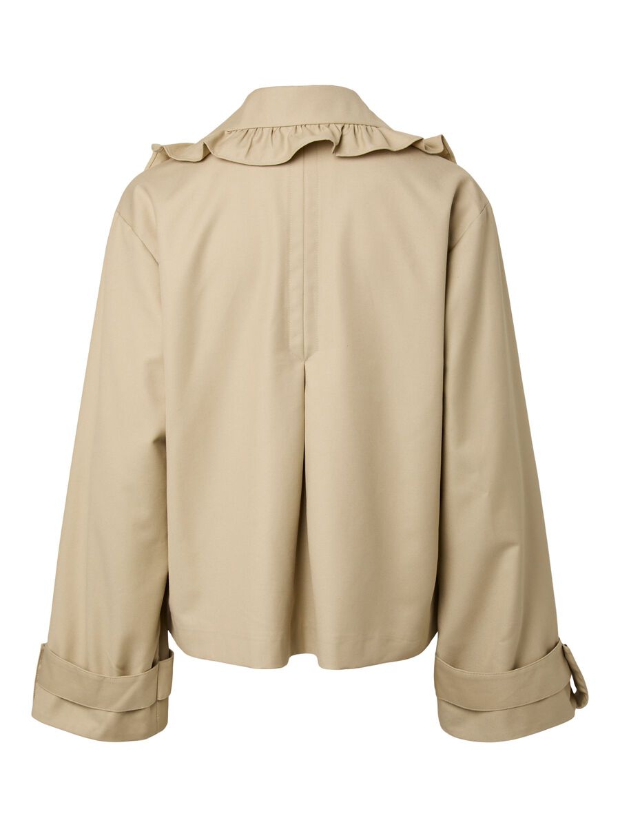 Carousel image - YASELSANA SHORT TRENCHCOAT, Travertine | 3