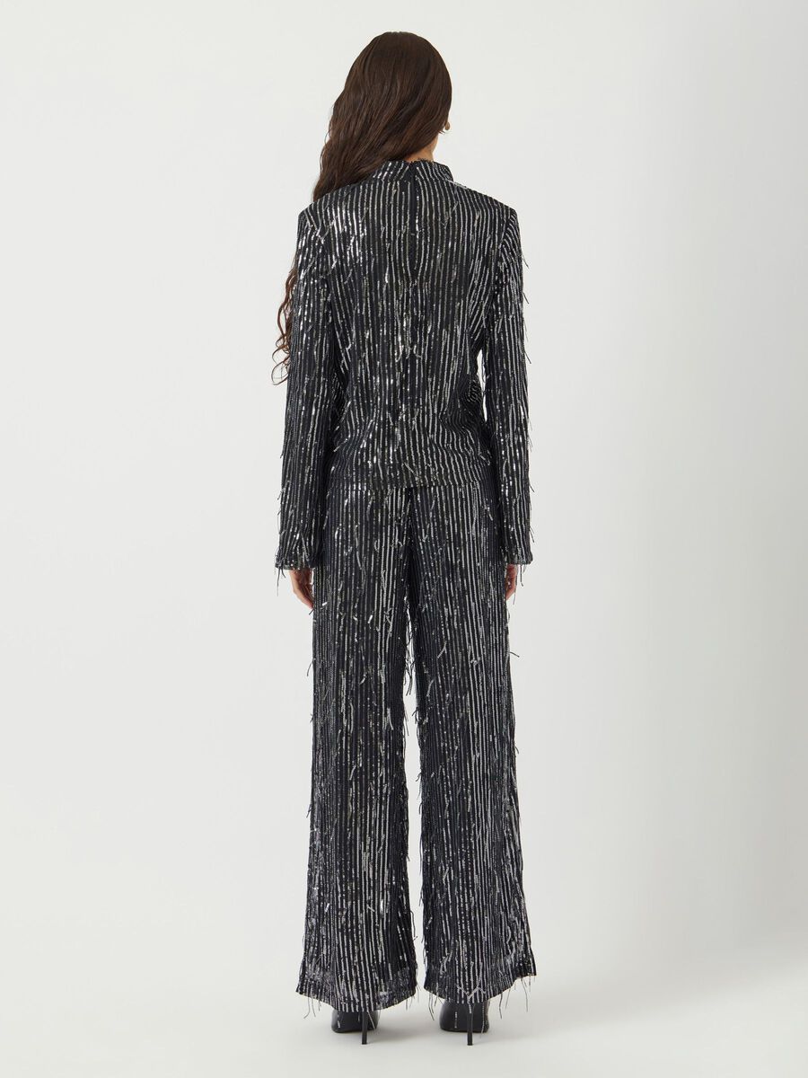 YAS YASLANTRA SEQUIN FRINGE LONG SLEEVED TOP, Black, highres - 26038760_Black_004.jpg