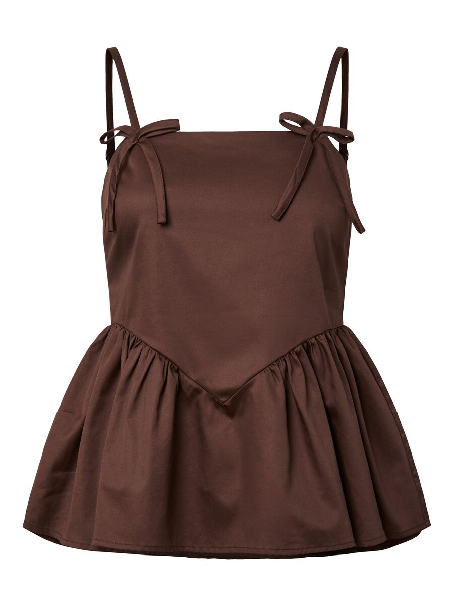 Carousel image - YASMAGLY  STRAP TOP, Coffee Bean | 5