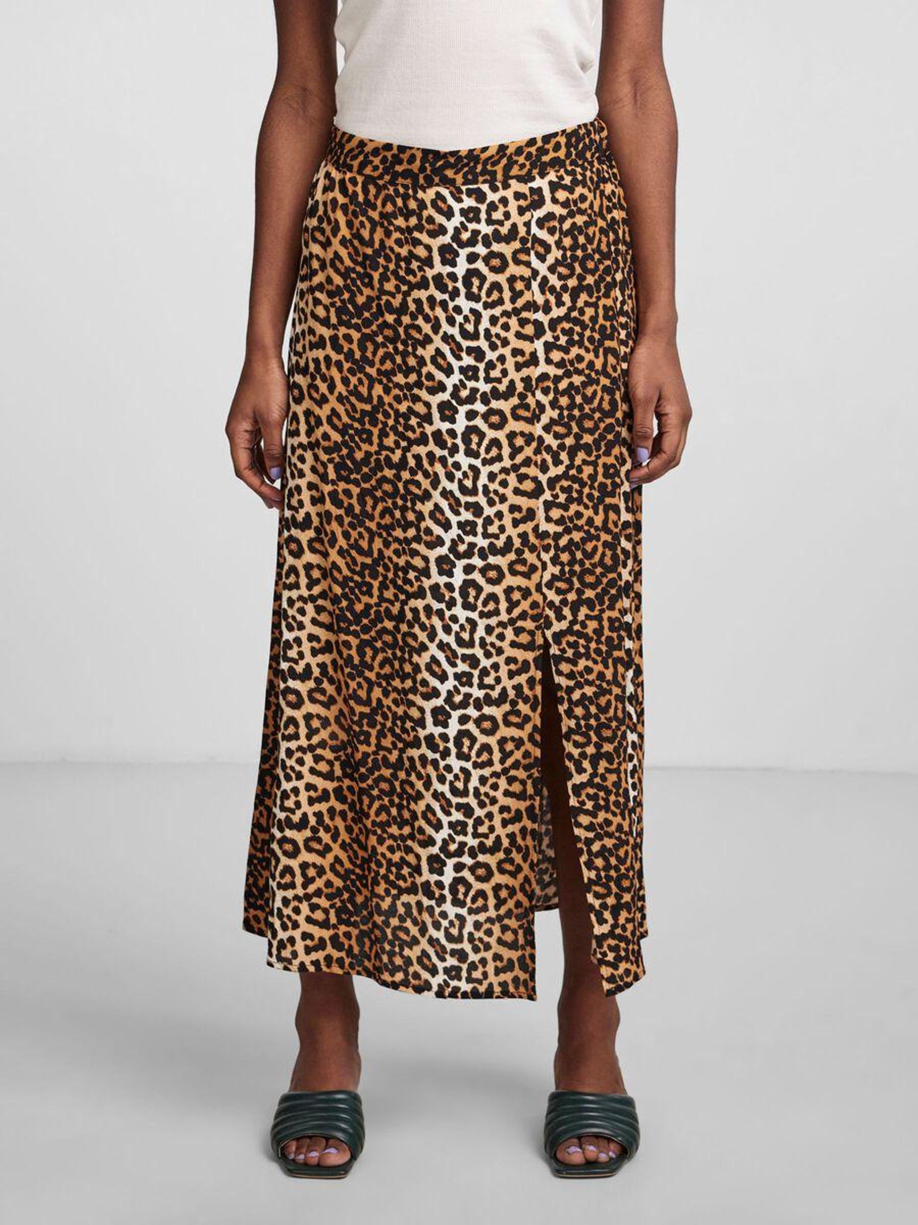 Leopard print on sale maxi skirt 50