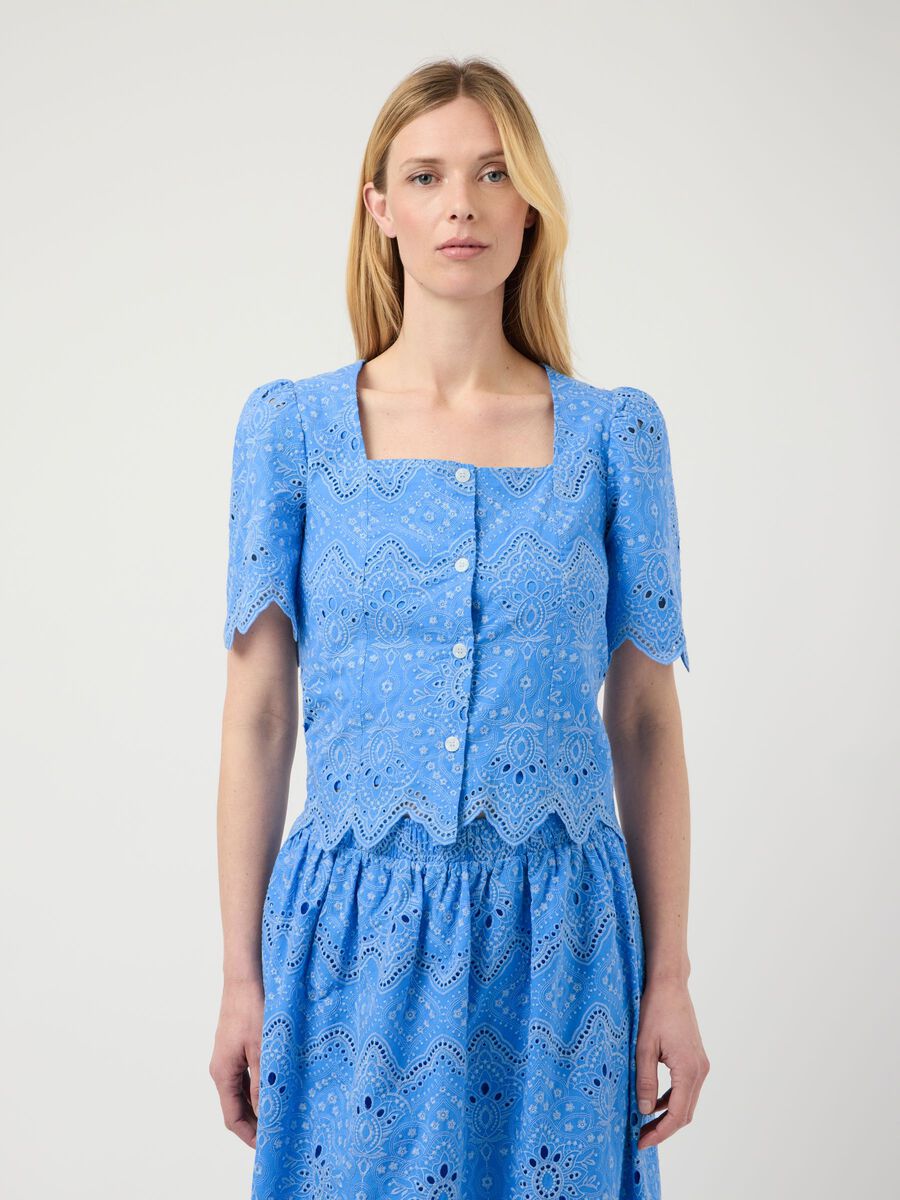 Product carousel image - YASFREYA TOP A MANICHE CORTE, Marina | 1