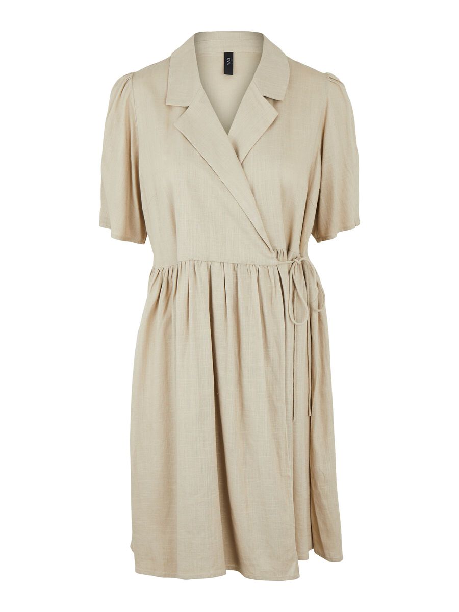 YASHIMINA ROBE CACHE-CŒUR, Humus, highres