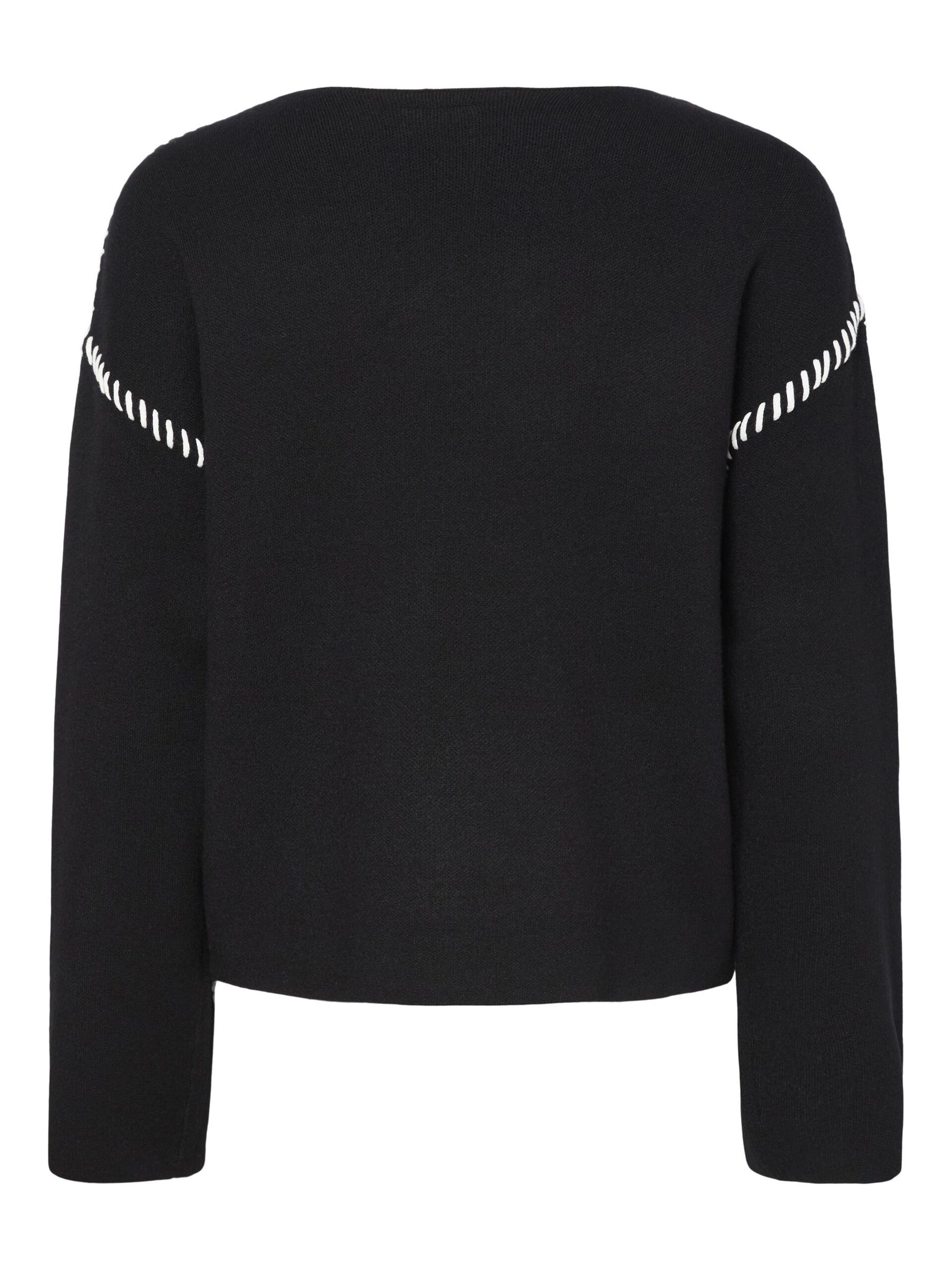 Carousel image - YASSTITCHA KNITTED PULLOVER, Black | 6