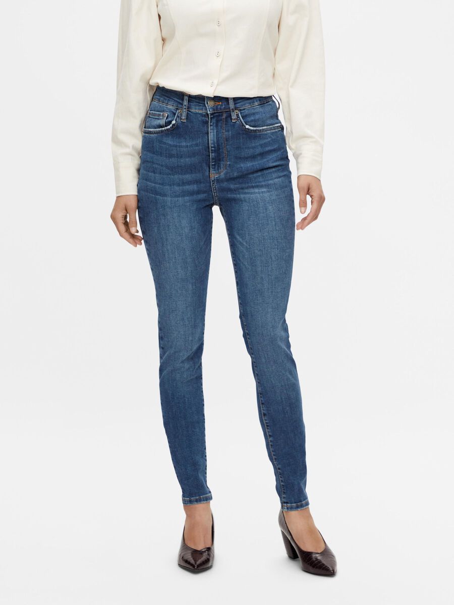 Y.A.S YASAYO SKINNY FIT JEANS, Medium Blue Denim, highres - 26025089_MediumBlueDenim_003.jpg