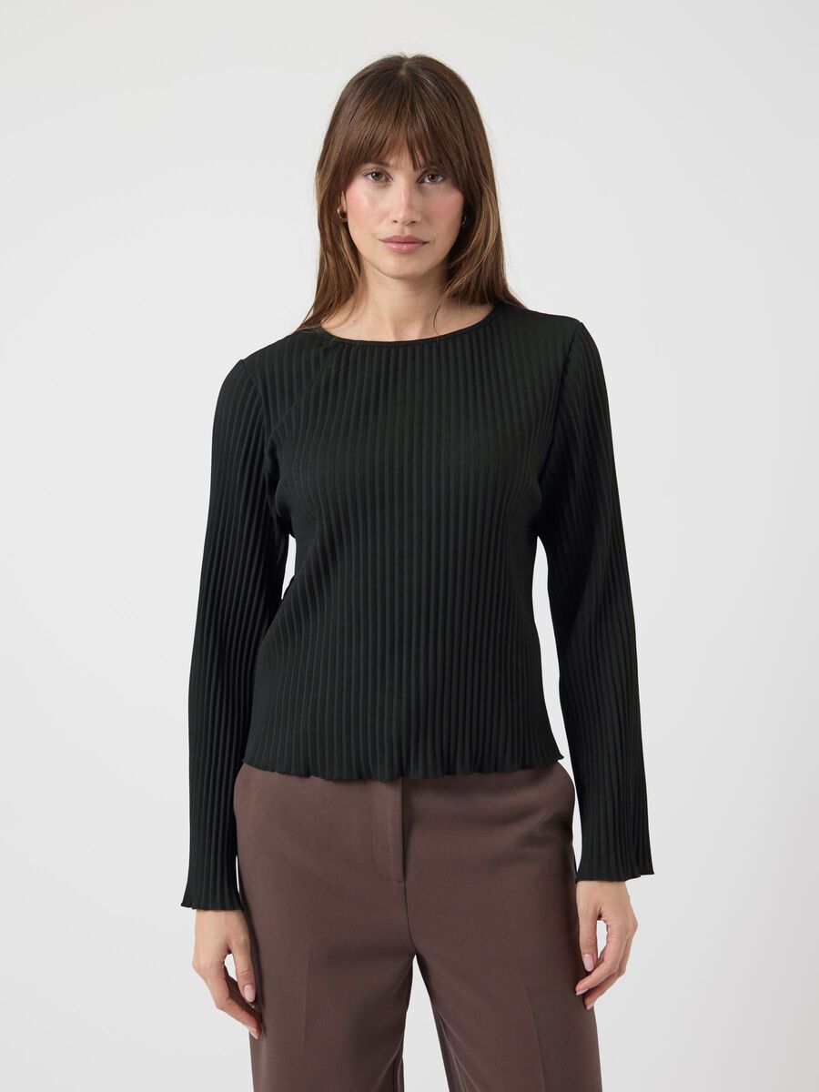 Product carousel image - YASALISA LONG SLEEVED TOP, Black | 1