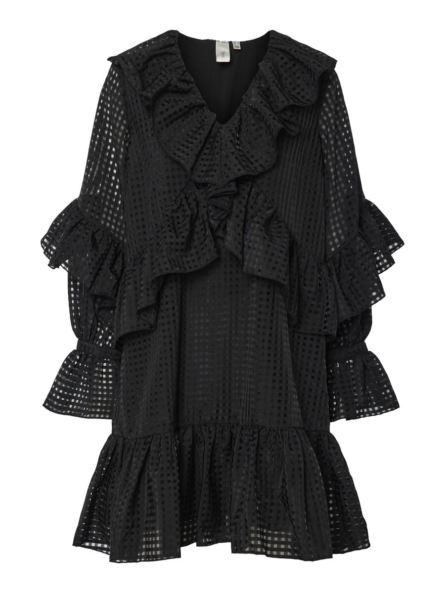 YAS YASFELINE MINI-ROBE, Black, highres - 26037636_Black_001.jpg