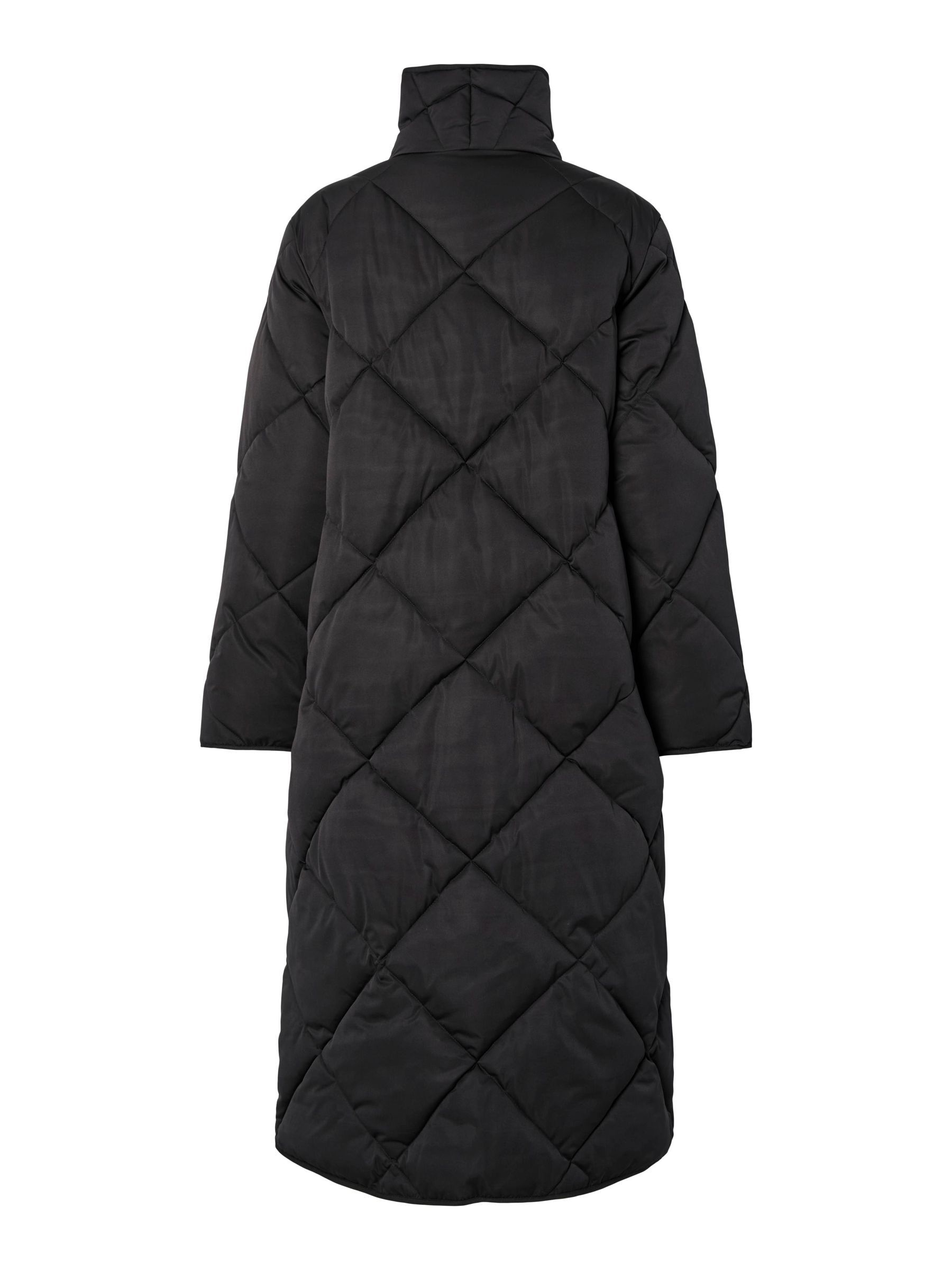 YASSELURA LONG PADDED JACKET | Black | YAS® Germany