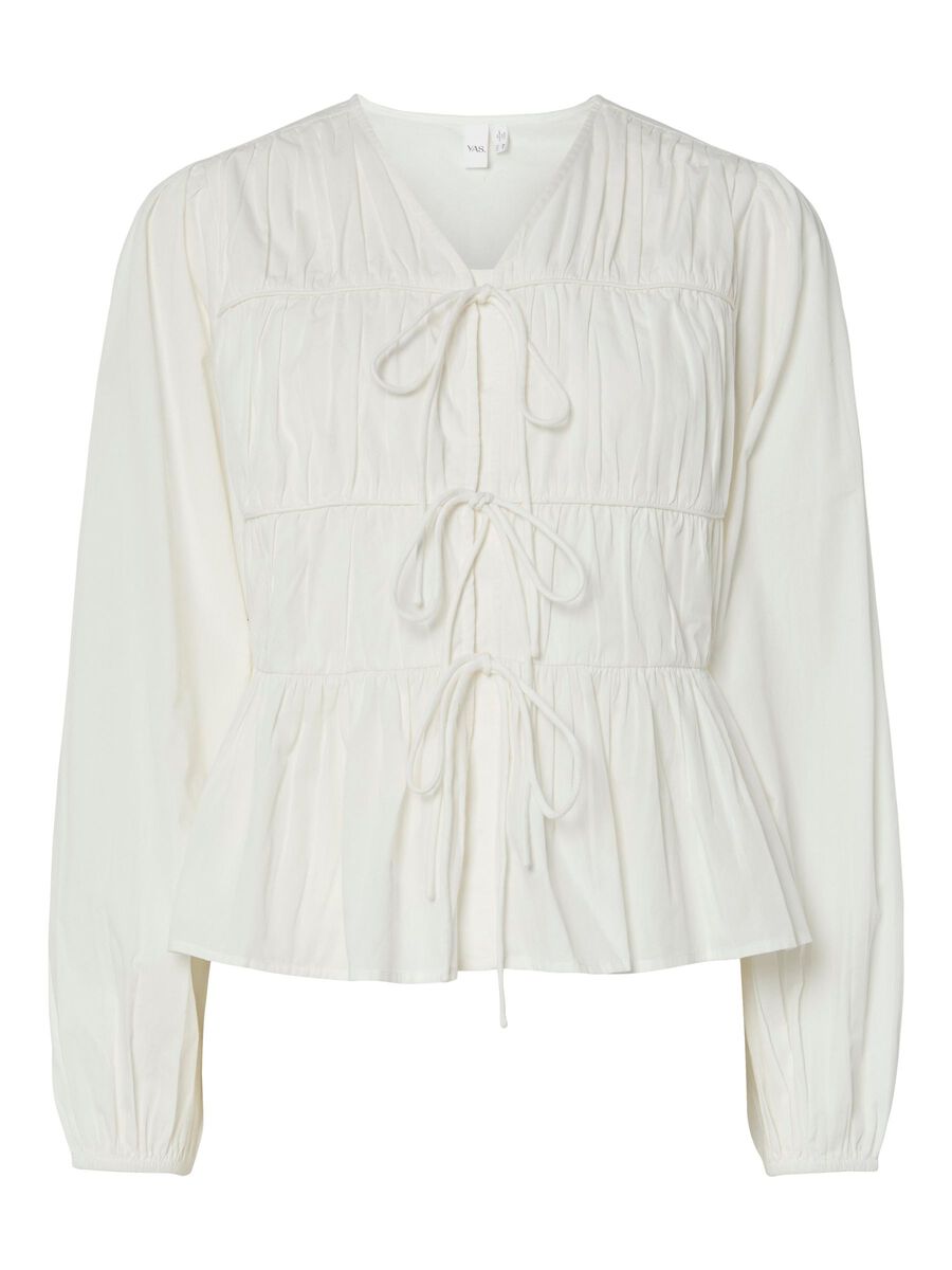 YAS YASEBBA TOP MED LANGE ÆRMER, Star White, highres - 26038410_StarWhite_001.jpg