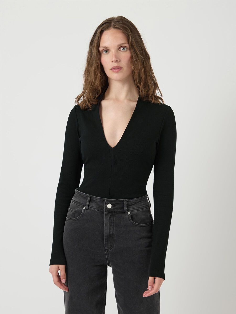 YAS YASCLAIR BODYSUIT, Black, highres - 26040001_Black_003.jpg
