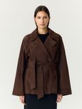 Product image thumbnail 1 YASRUNA SUEDE KIMONO JACKET, Coffee Bean