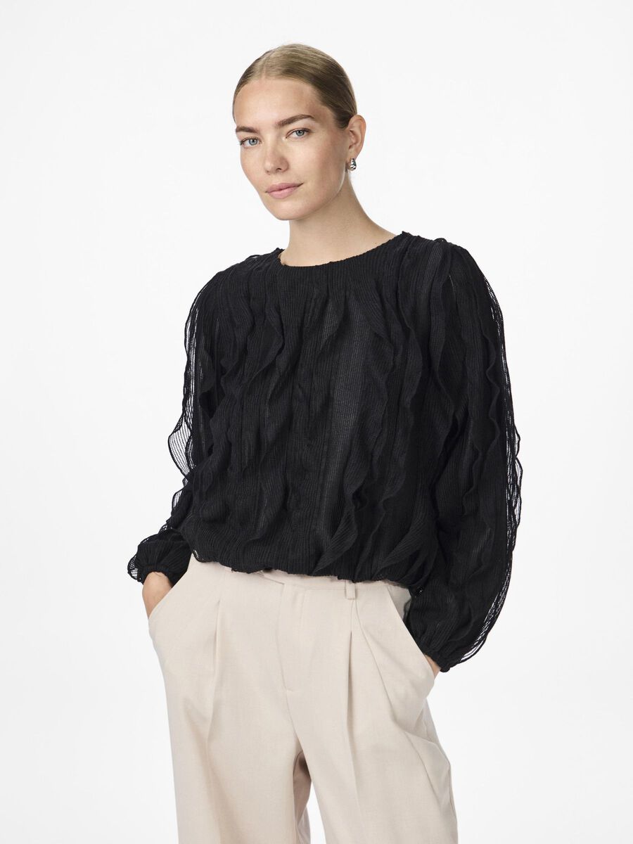 YAS YASMEZUNA BLOUSE, Black, highres - 26036384_Black_003.jpg