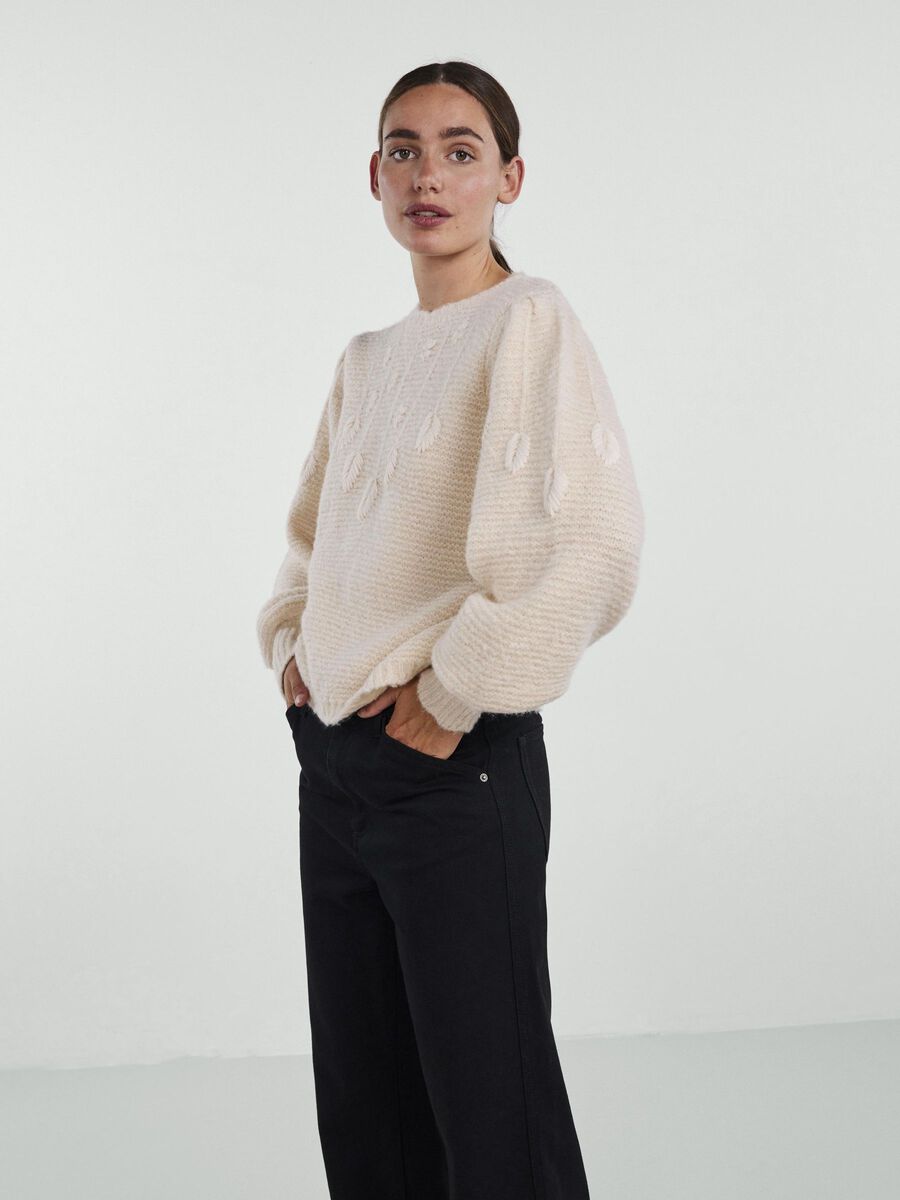 Y.A.S YASALISSIA KNITTED PULLOVER, Birch, highres - 26028125_Birch_003.jpg