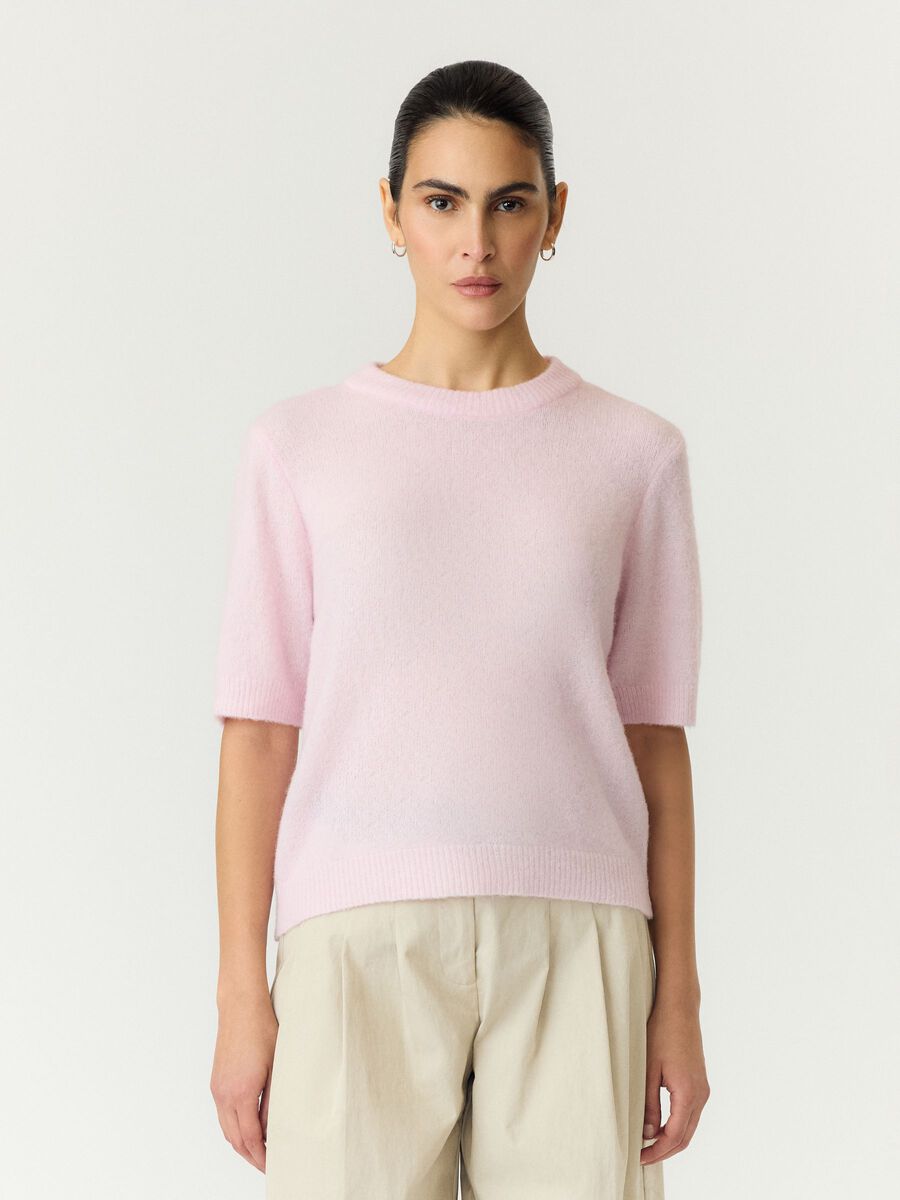 Product tile image YASJOHI SS WOOL BLEND  PULLOVER, Pale Lilac 26040997_PaleLilac