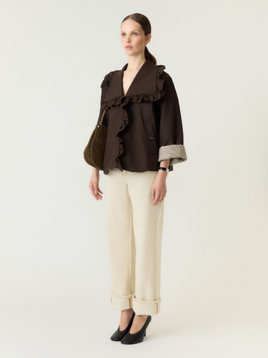 Carousel image 5 YASELSIA KURZER TRENCHCOAT, Coffee Bean