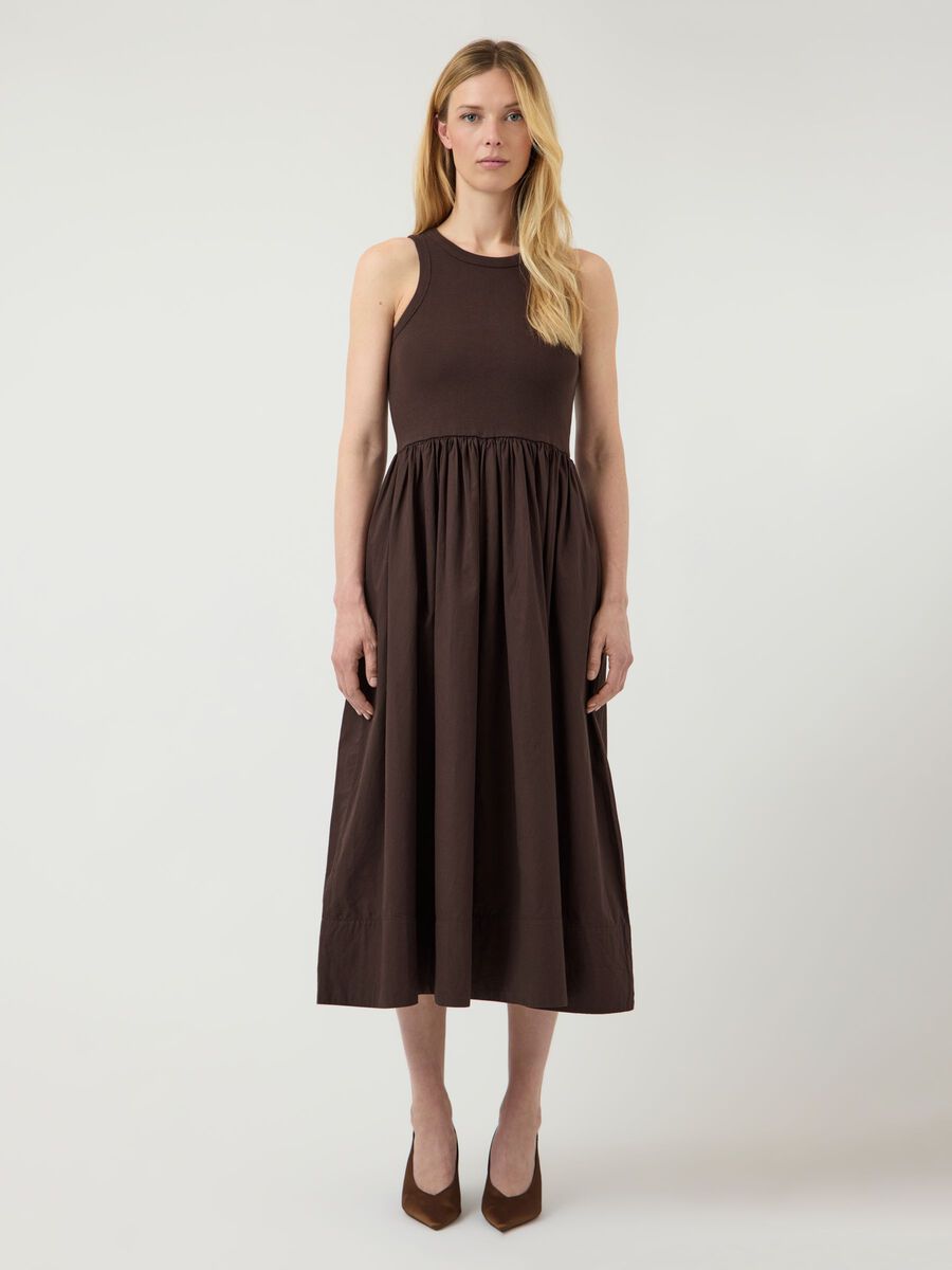 Product carousel image - YASMIRI  MIDI DRESS, Chocolate Brown | 1