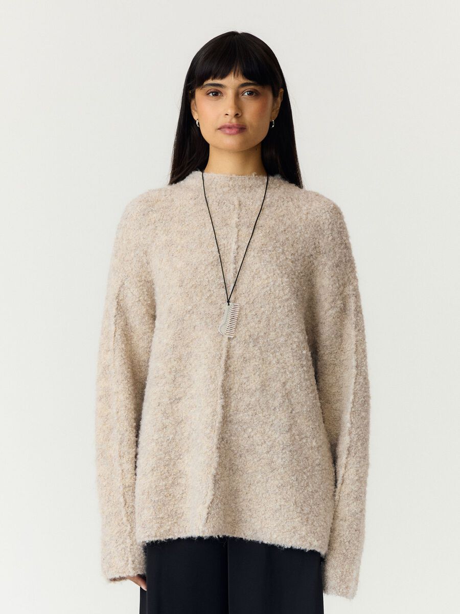 Product tile image YASPLIRA LS HIGH NECK  PULLOVER, Pristine 26041878_Pristine_1322447