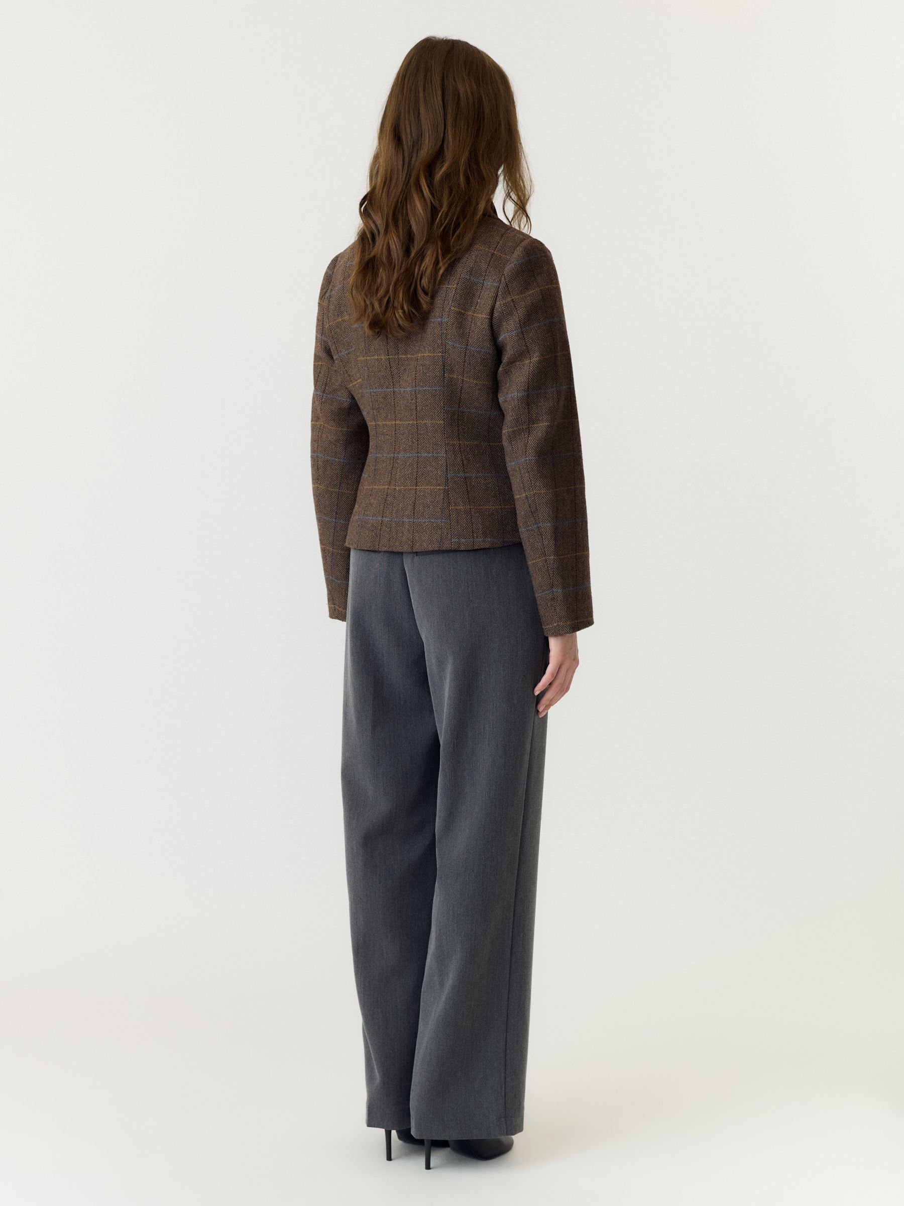 YASTHELA WOOL BLEND SHORT JACKET | Brown | YAS® Germany