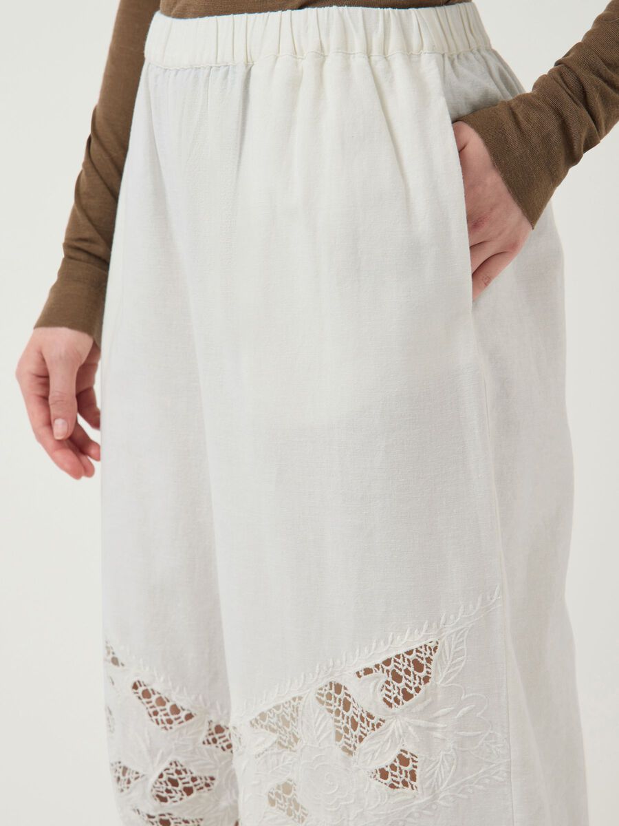 Carousel image - YASRAISE HW BALLOON  TROUSERS, Star White | 3