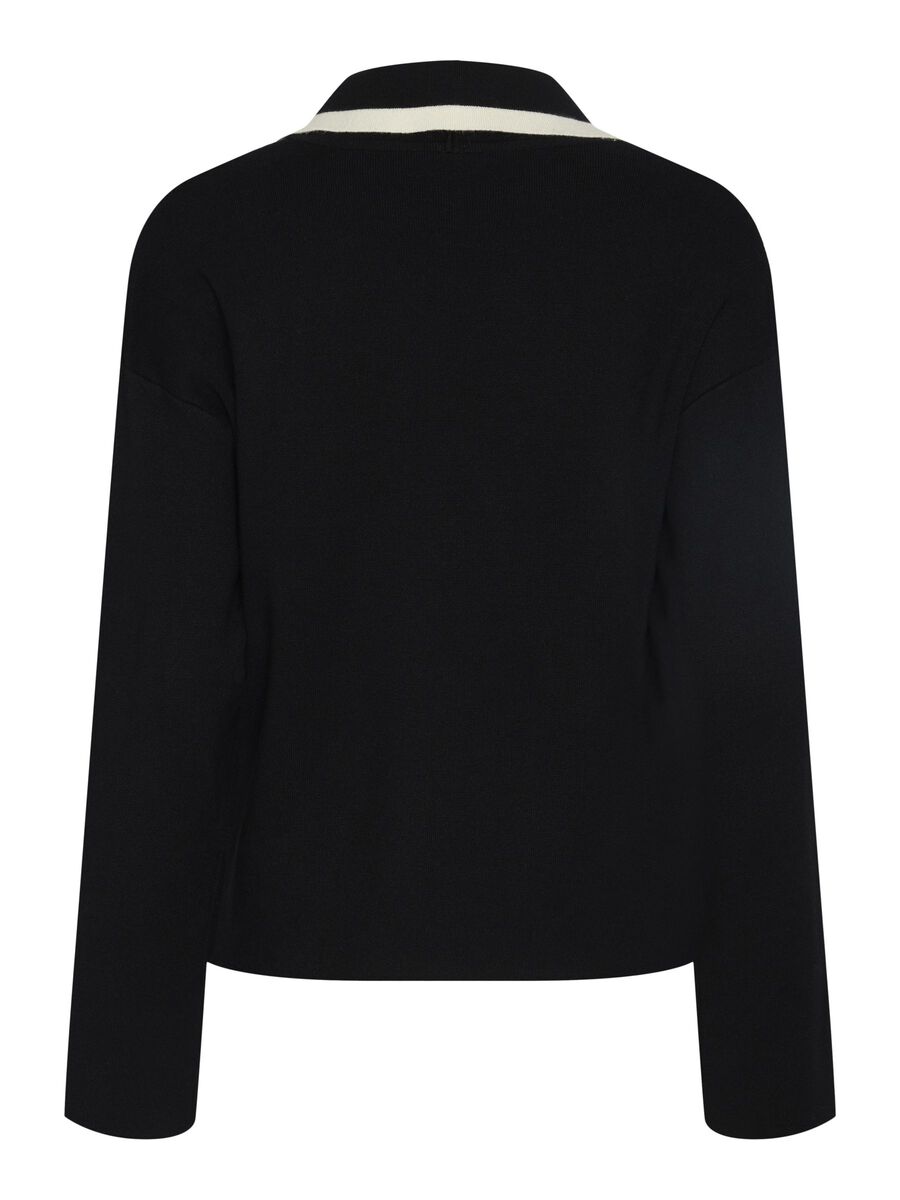 Carousel image - YASJOSIE TOP EN MAILLE, Black | 6