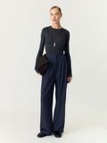 Product image thumbnail 5 SPODNIE Z WYSOKIM STANEM, Navy Blazer