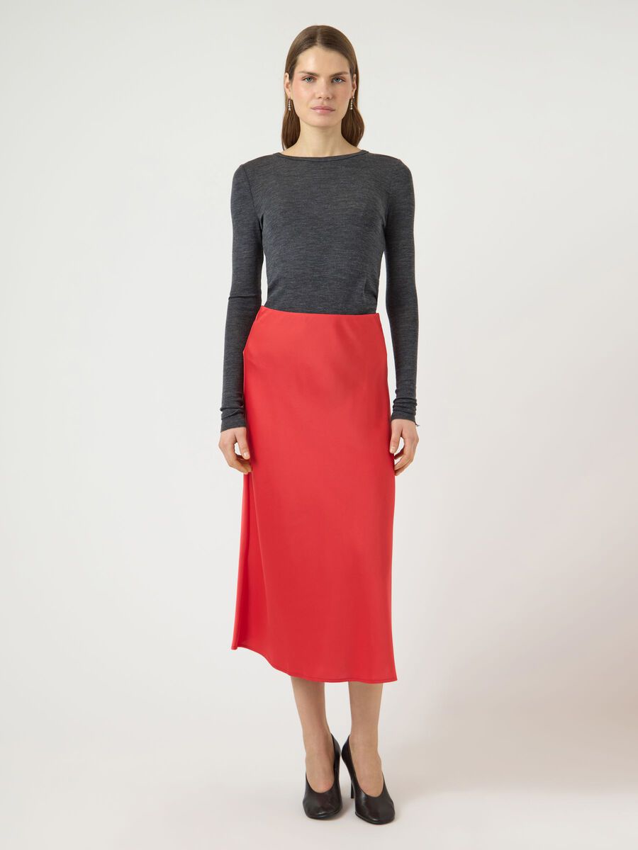 Carousel image - YASPELLA MIDI SKIRT, Poinsettia | 4