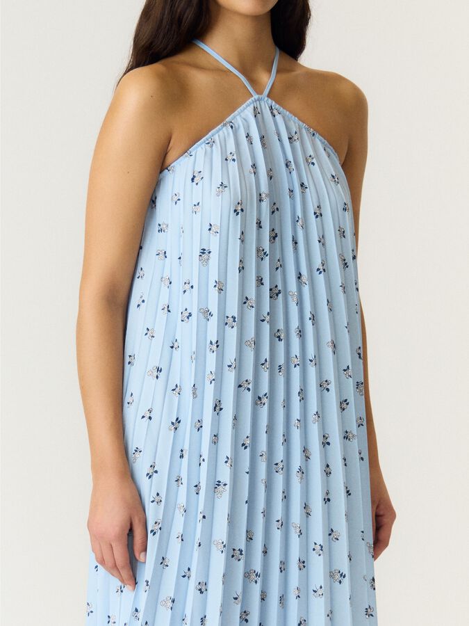 yas pleated maxi dress YAS - Pliss Tiered Maxi Dress - Women - Polyester - 6 US