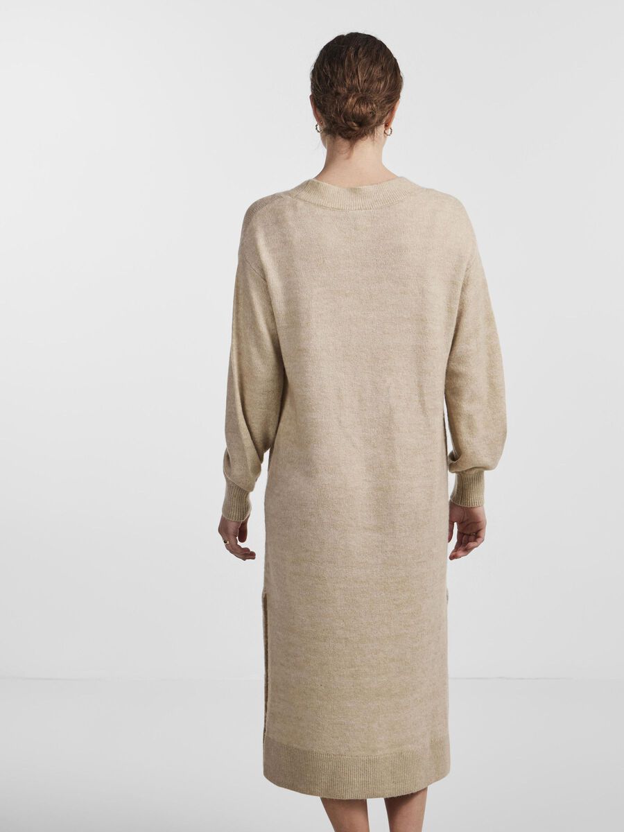 Y.A.S YASCALI KNITTED DRESS, Oatmeal, highres - 26031146_Oatmeal_1048372_004.jpg