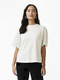 YAS YASLEX BRODYYRIPITSINEN T-PAITA, Star White, highres - 26033890_StarWhite_003.jpg