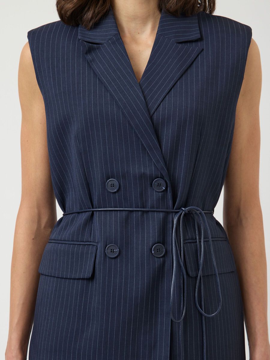 Carousel image - YASSHIMMA GILET, Navy Blazer | 3