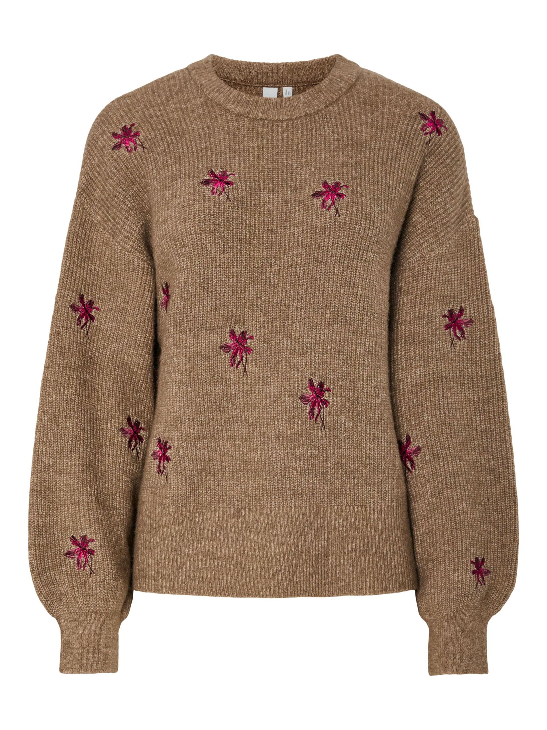 Carousel image - YASFLEUR KNITTED JUMPER, Taupe Gray | 5