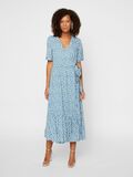 Product image thumbnail - DAISY-PRINT WRAP DRESS, Blue Heaven | 3